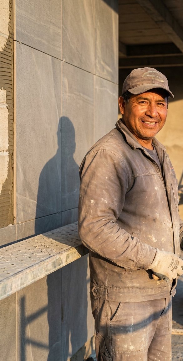 Cliente Super Roca en obra